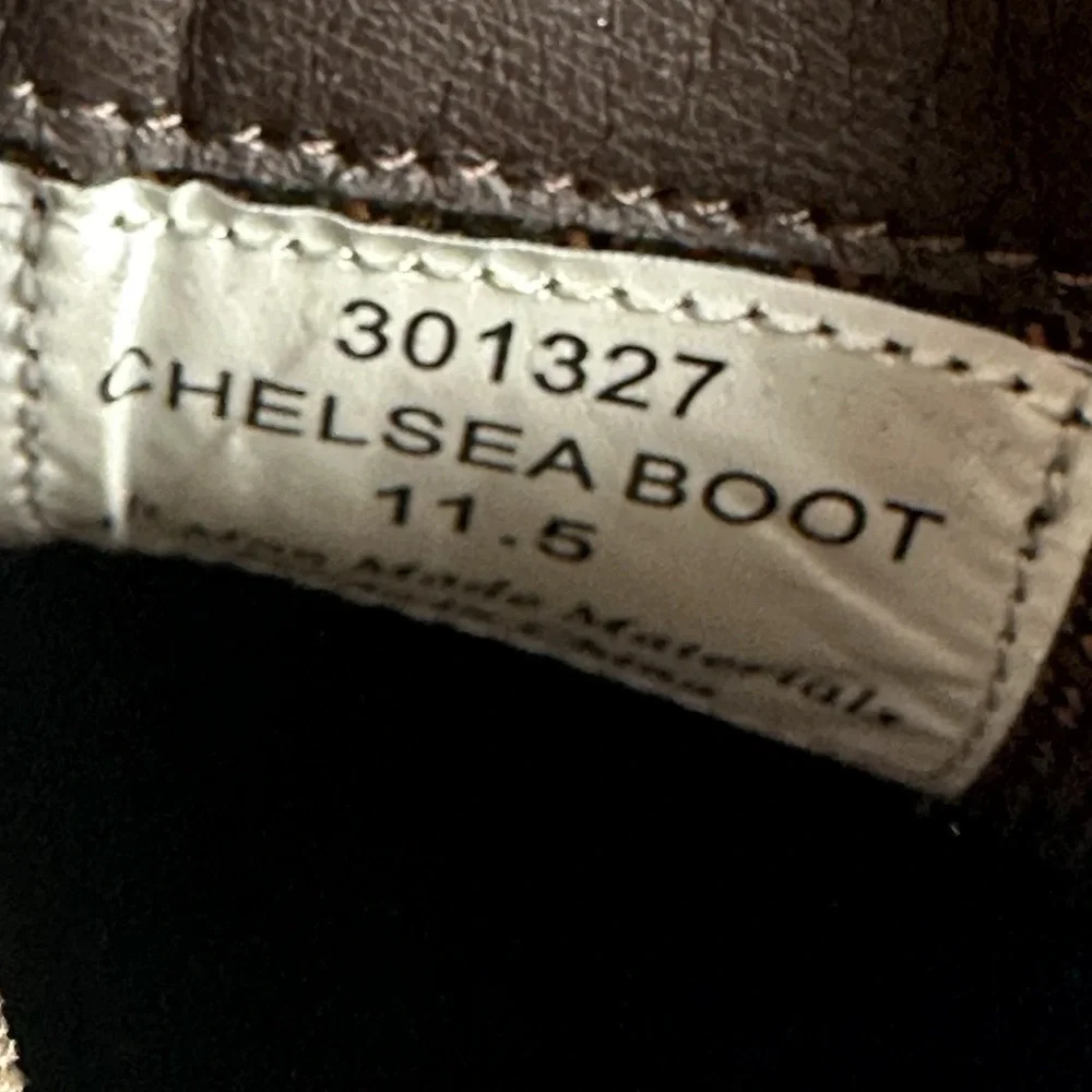 New NWOB Mens Gordon Rush 301327 Brown Leather Chelsea Ankle Boots Size 11.5 M